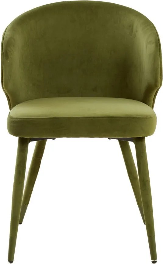 Зелени тапицирани трапезни столове в комплект 2 бр. Kosaka – Light &amp; Living