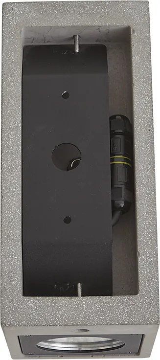 Модерна външна стенна лампа сива 2 светлини IP44 - Pompei