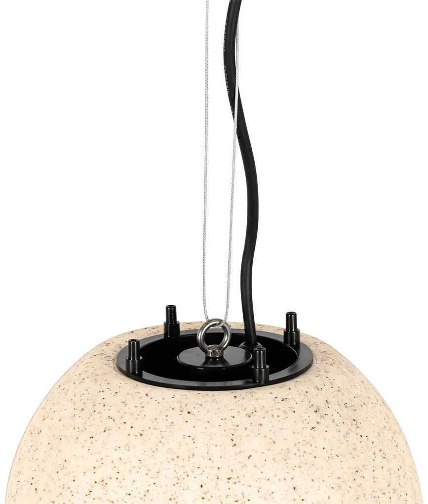 Модерна лампа за външно осветление сива 25 см IP65 - Nura