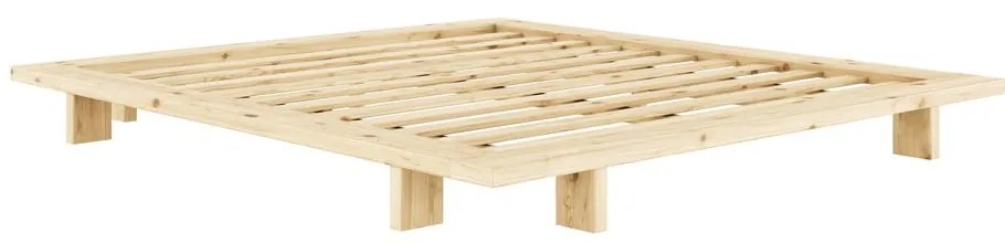 Двойно легло от борова дървесина с решетка 160x200 cm Japan - Karup Design