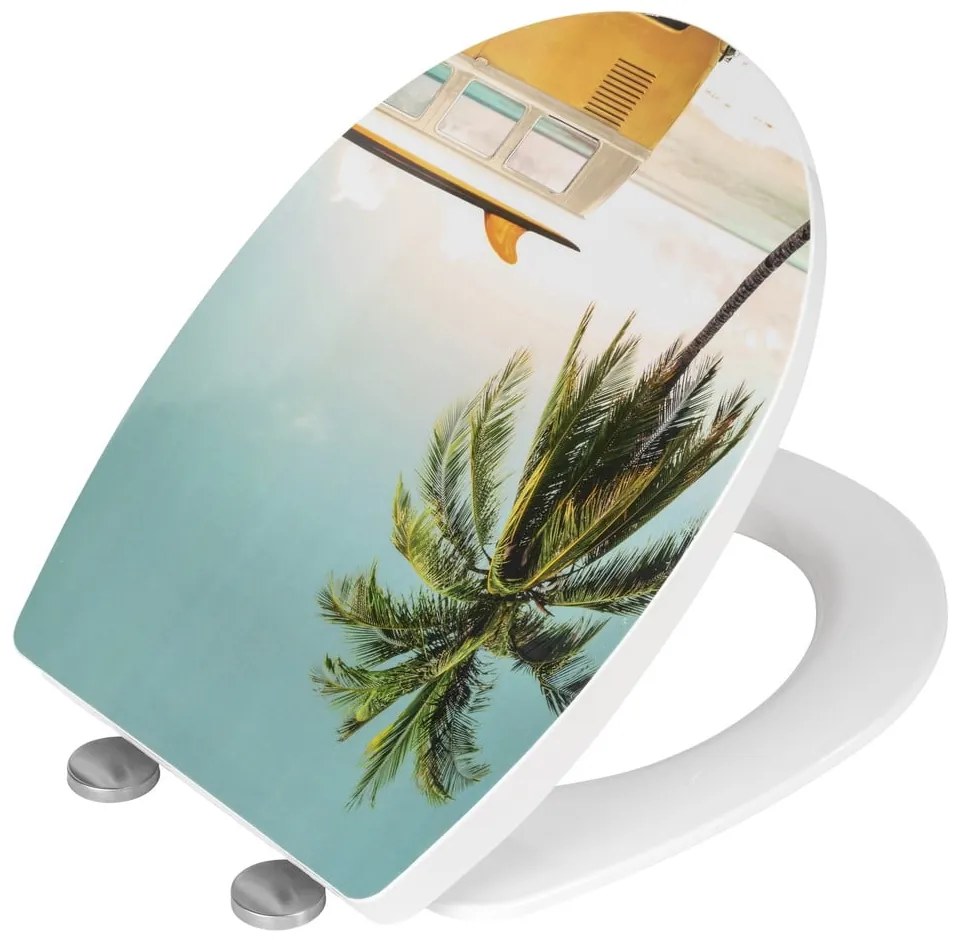 Тоалетна чиния с автоматично затваряне 36,5 x 45 см Corbara – Wenko