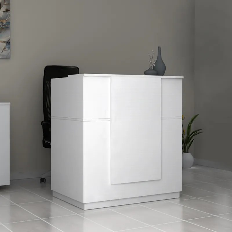 Gemini TopMebel меламиново рецепция в бял цвят 100x70x110cm.