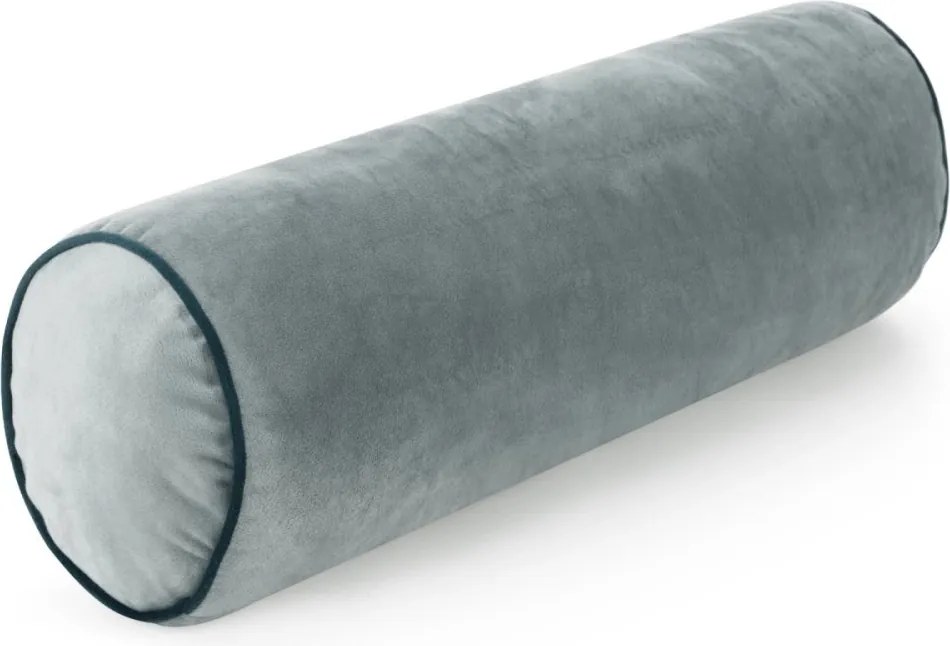 Декоративна кадифена възглавница във формата на руло Бежово