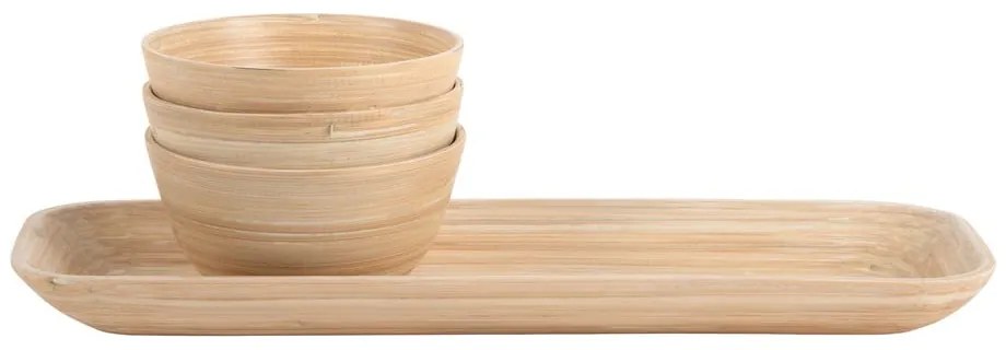 Бамбуков комплект за сервиране в естествен цвятPuro – PT LIVING