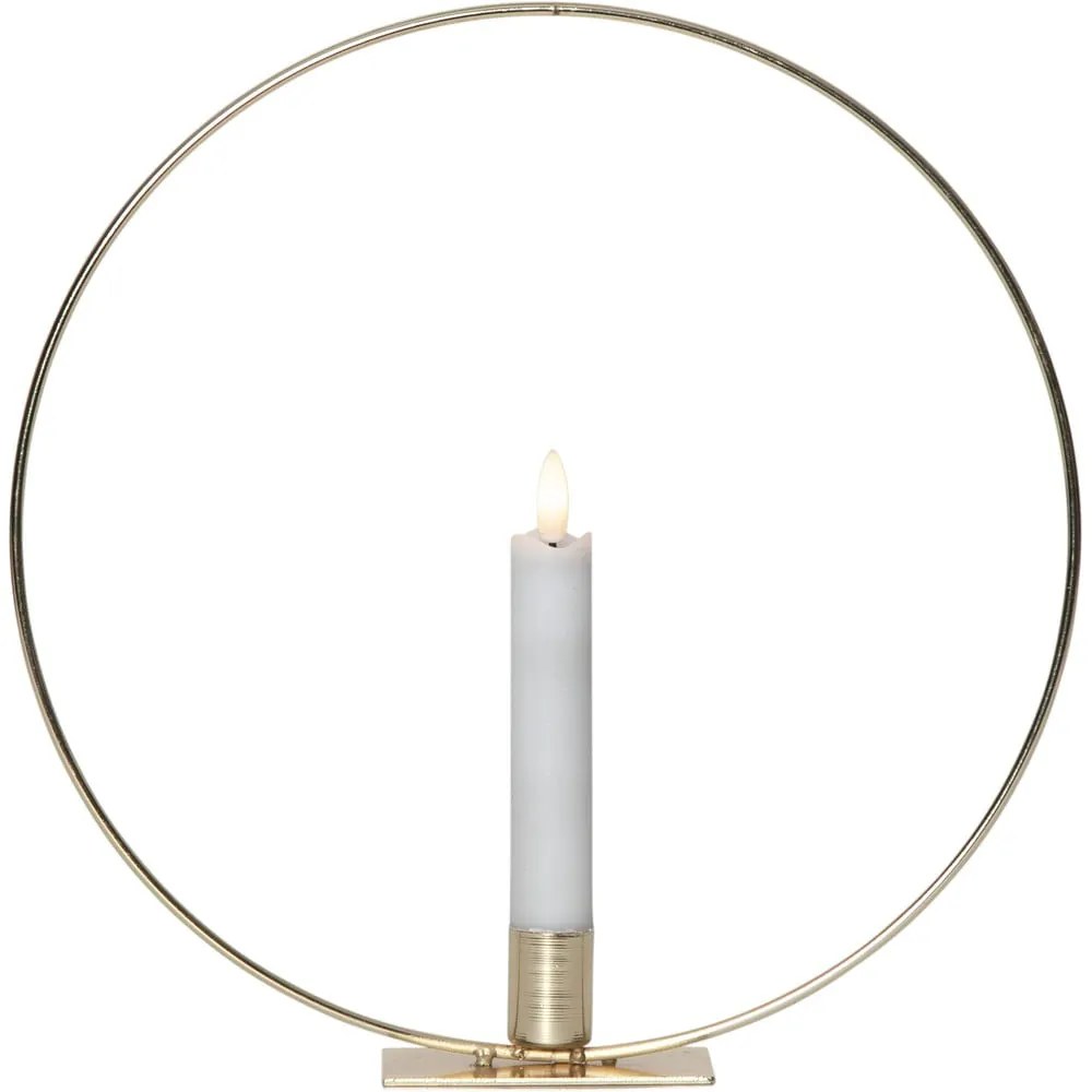 Светлинна декорация в златист цвят Flamme Table - Star Trading