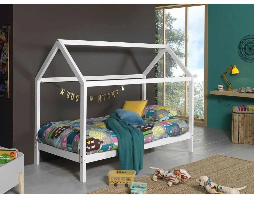 Бяло легло за къща 90x200 cm Dallas - Vipack