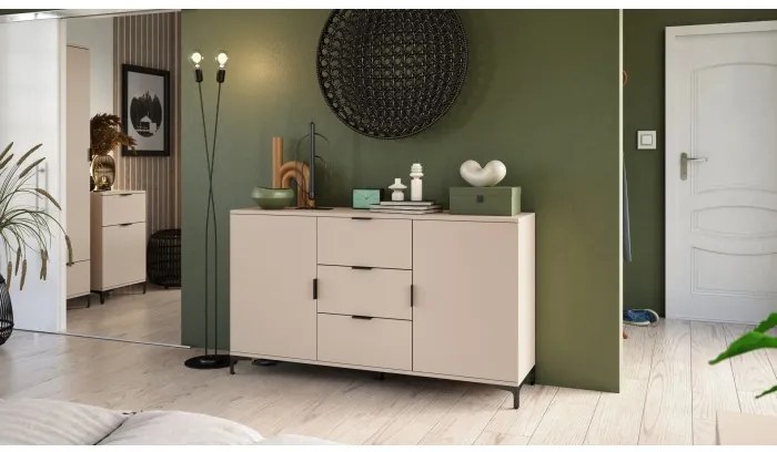 Скрин ЛАНА K-150S Бежов (Шампанско) - СТОЯЩ ШКАФ С 2 ВРАТИ С ЧЕКМЕДЖЕТА