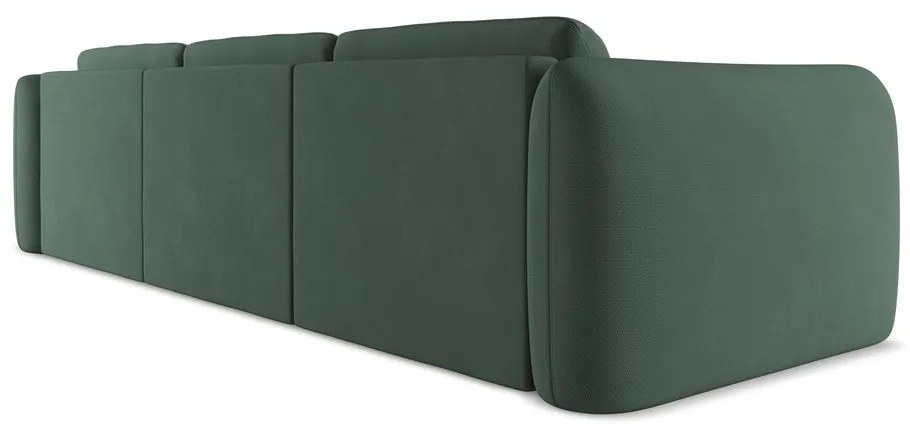 Зелен ъглов диван (десен ъгъл) Hoku – Makamii