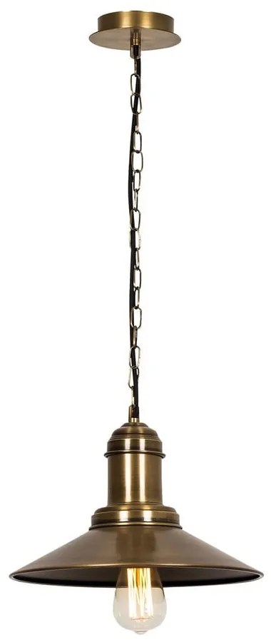 Висящо осветително тяло бронзово с метален абажур ø 30 cm Sivani – Opviq lights