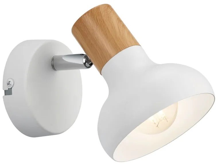 Бяла стенна лампа ø 10 cm Latika - Reality