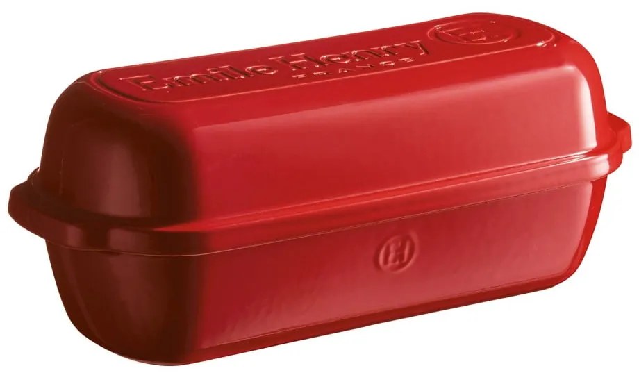 Червена керамична форма за хляб , 39 x 16,5 cm - Emile Henry