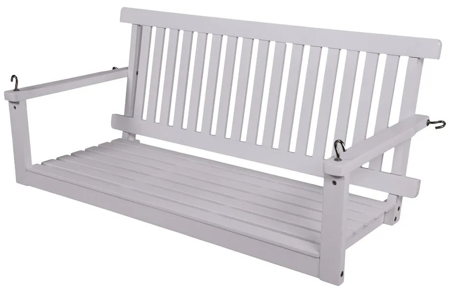 Бяла дървена градинска люлка Augusta - Garden Pleasure