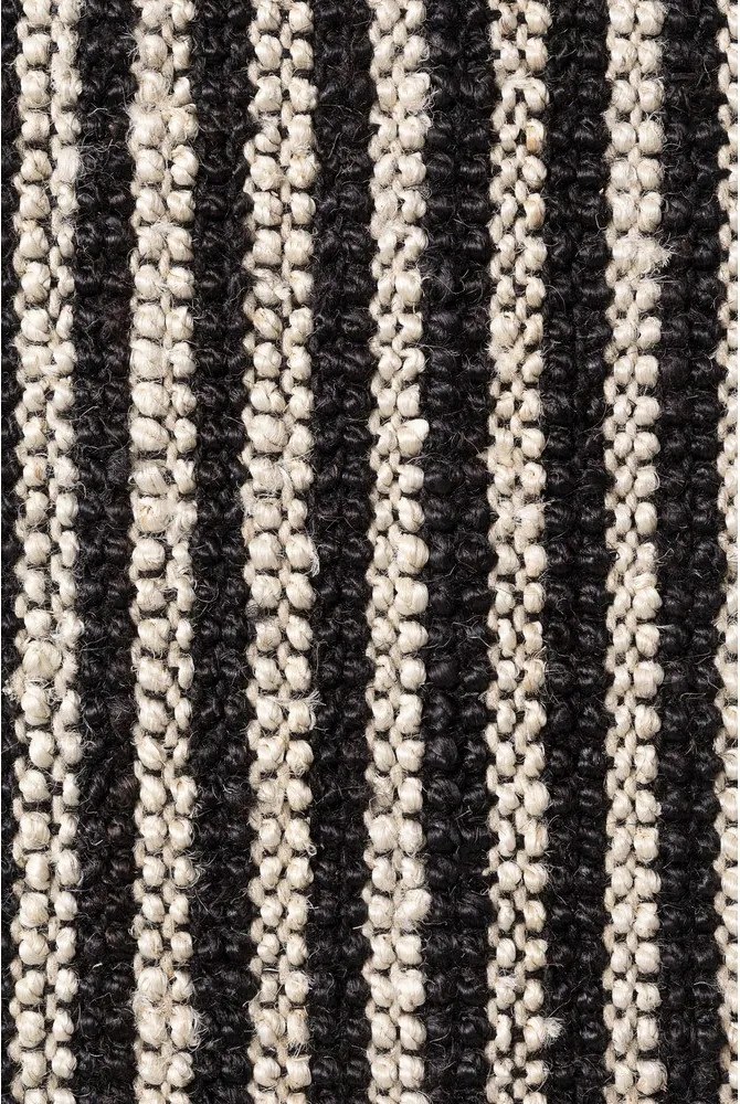 Черен ръчно изработен ютен килим 160x230 cm Harvest Ebony – Elle Decoration