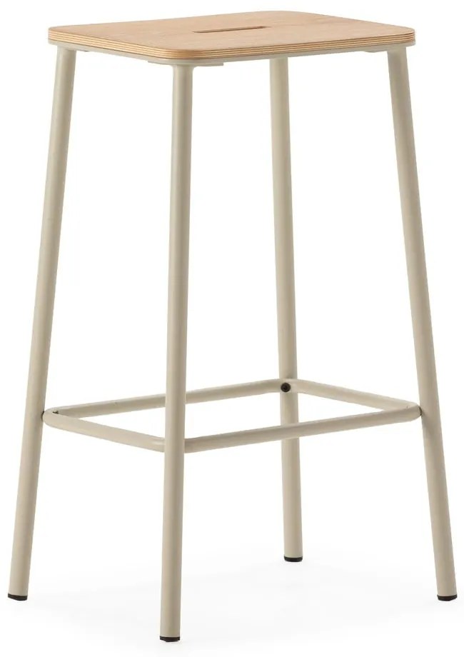 Кремави бар столове в комплект 2 бр. (височина на седалката 65 cm) Abba – Marckeric