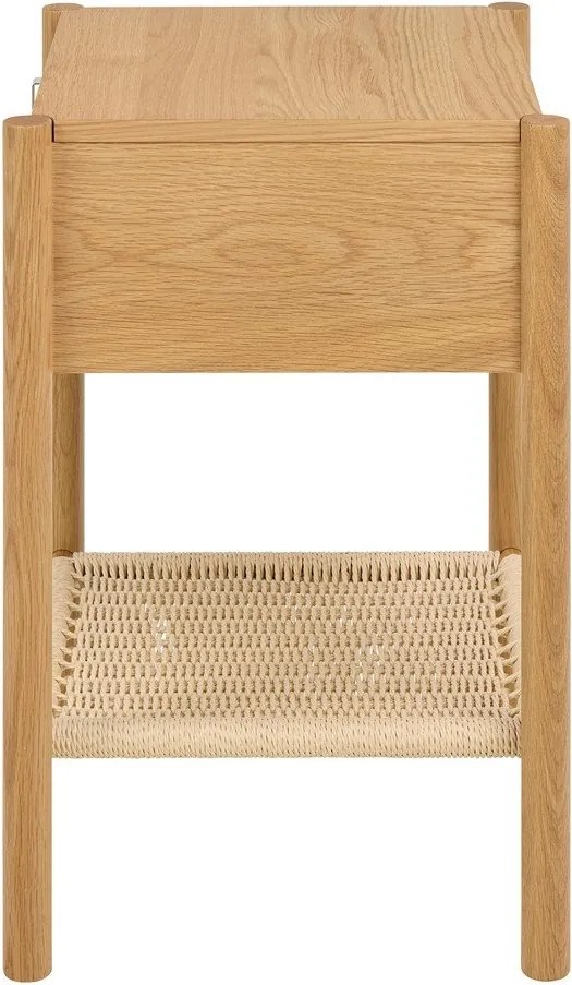 Нощно шкафче от декор от дъб в светло естествен цвят Monfort – Actona