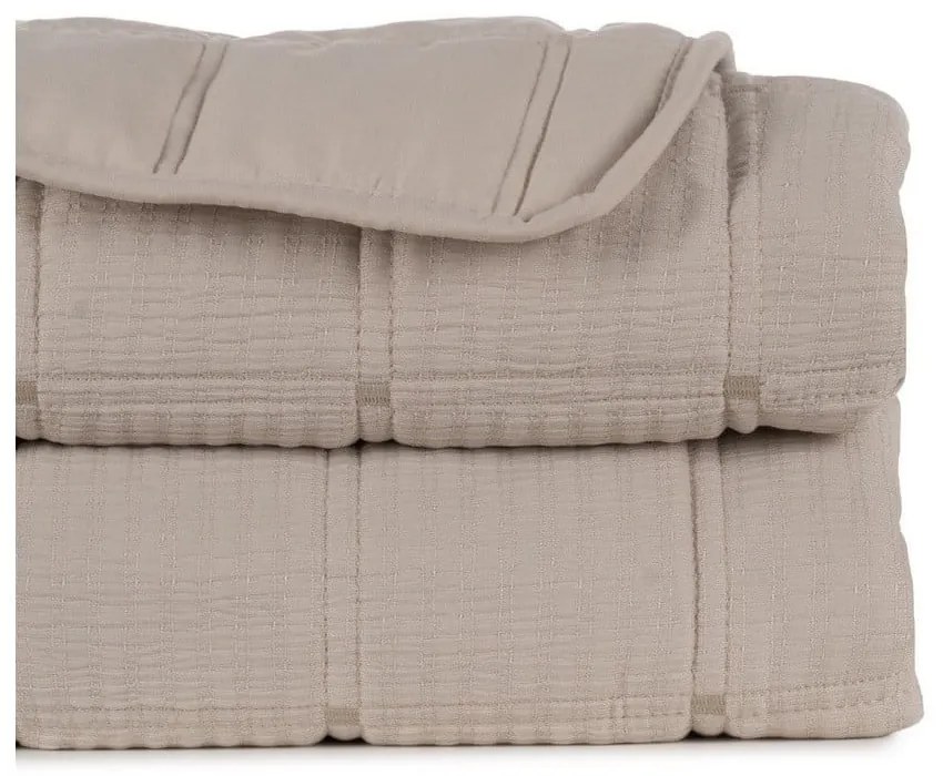 Бежово капитонирано покривало за легло 230x280 cm – Ixia