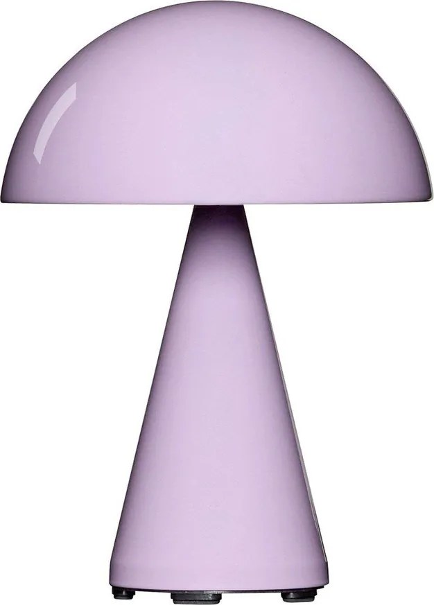 Светлорозова LED затъмняваща се настолна лампа (височина 20 cm) Mush – Hübsch