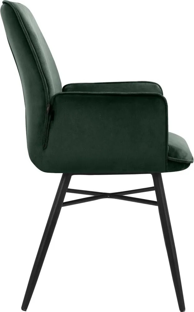 Зелени тапицирани трапезни столове в комплект 2 бр. Anzo – Støraa