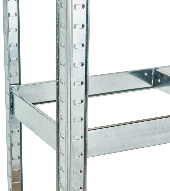 Стабилен метален стелаж за съхранение с 5 рафта 180 x 90 x 30 cm