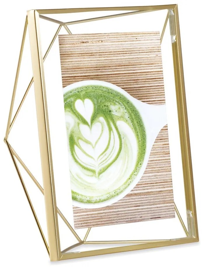 Метална стойка/рамка за стена в златист цвят 18x23 cm Prisma - Umbra