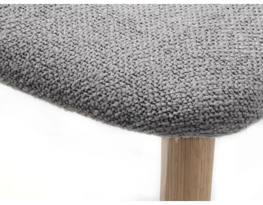 Трапезен стол в светлосив и естествен цвят Elim – Unique Furniture