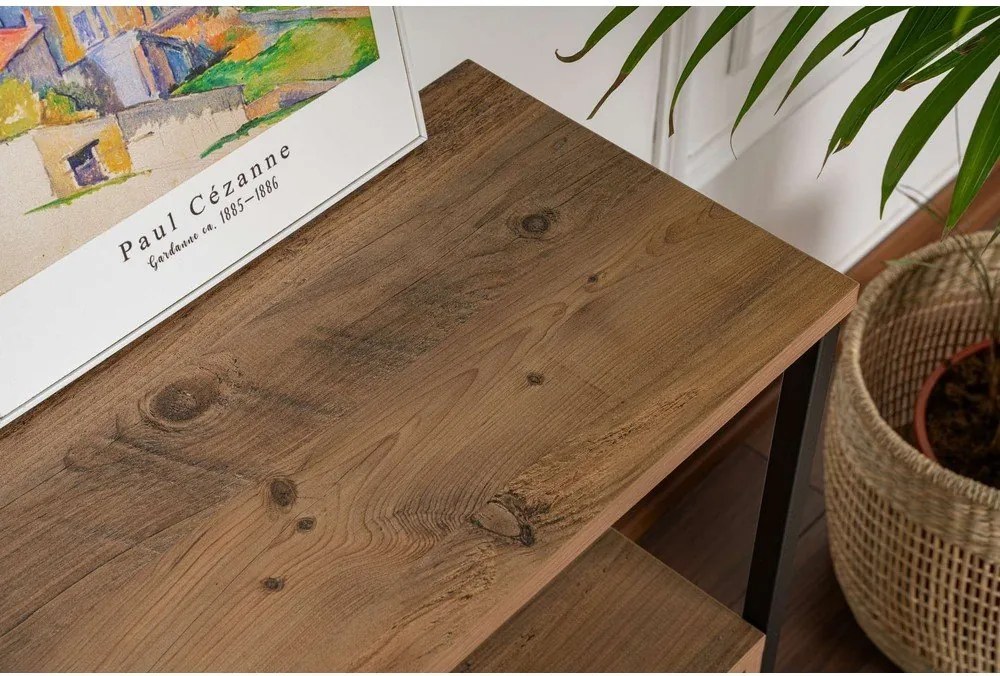 Конзолна маса от декор от бор в естествен цвят 29,5x120 cm Solace – Kalune Design