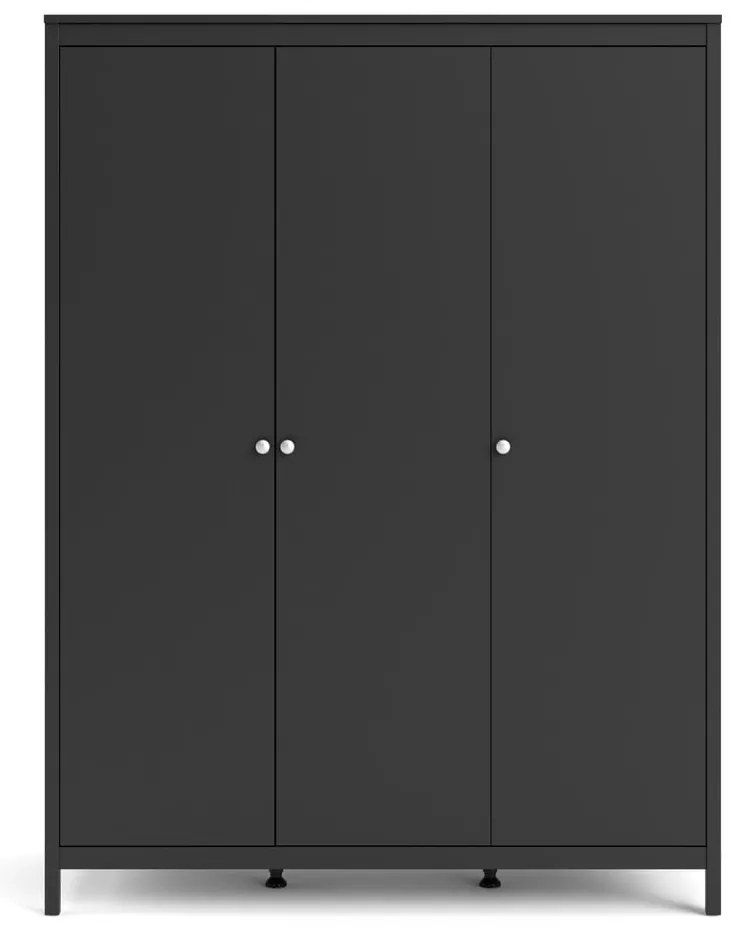 Черен гардероб 150x199 cm Madrid – Tvilum