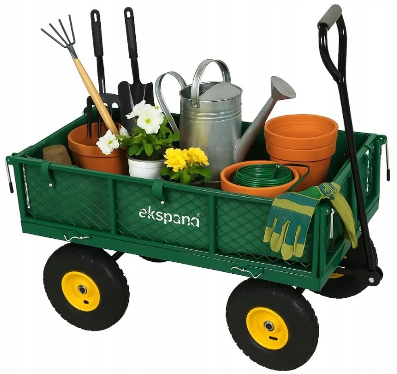 Градинска количка 3в1 с товароносимост до 200 кг