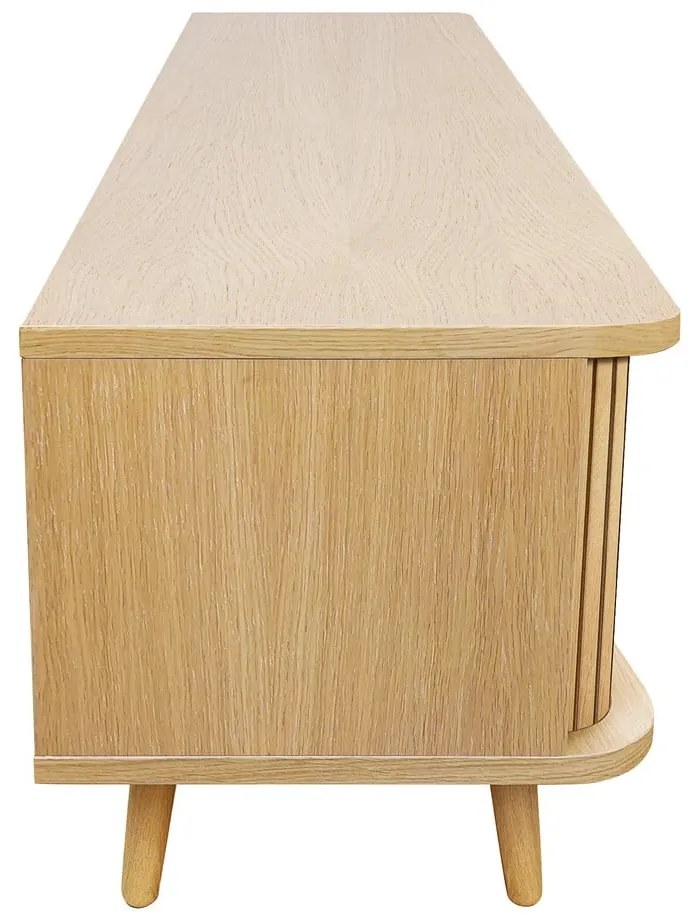 Маса за телевизор от декор от дъб в естествен цвят 178x50x40 cm Rove – Woodman