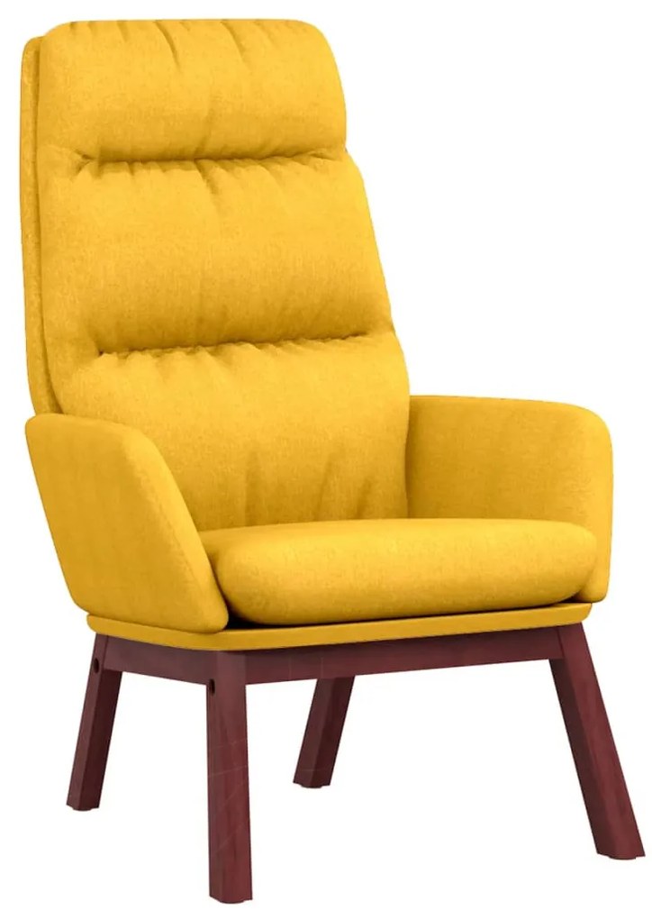 341166 vidaXL Релакс стол, горчица жълто, текстил