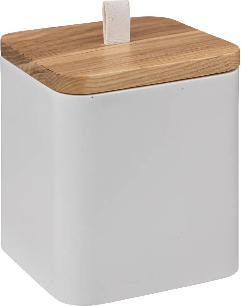 Контейнер за памук 5five Natureo, Смола - Бял