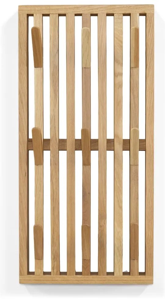 Стенна закачалка от масивен дъб в естествен цвят Parco – Spinder Design