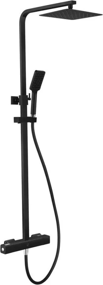 Душ комплект с термостатен смесител NAESBY, лъскав месинг