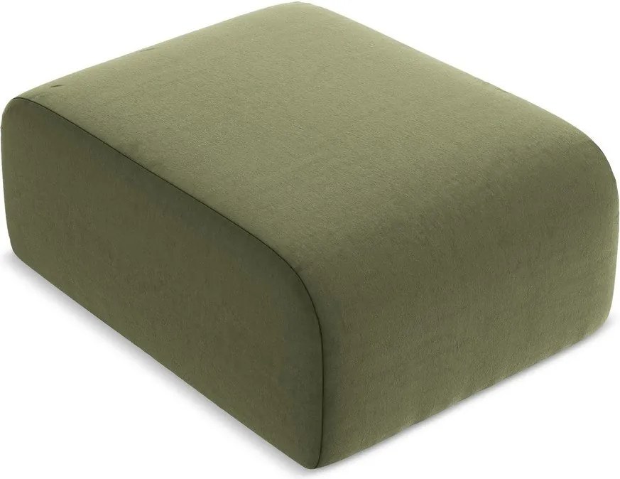 Зелена кадифена табуретка Lani – Makamii