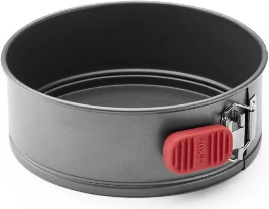 Форма за печене с падащо дъно Lekue 1009474, Ø20 см, Керамично незалепващо покритие, Карбонова стомана, От +4°C до +240°C, Черен/Червен