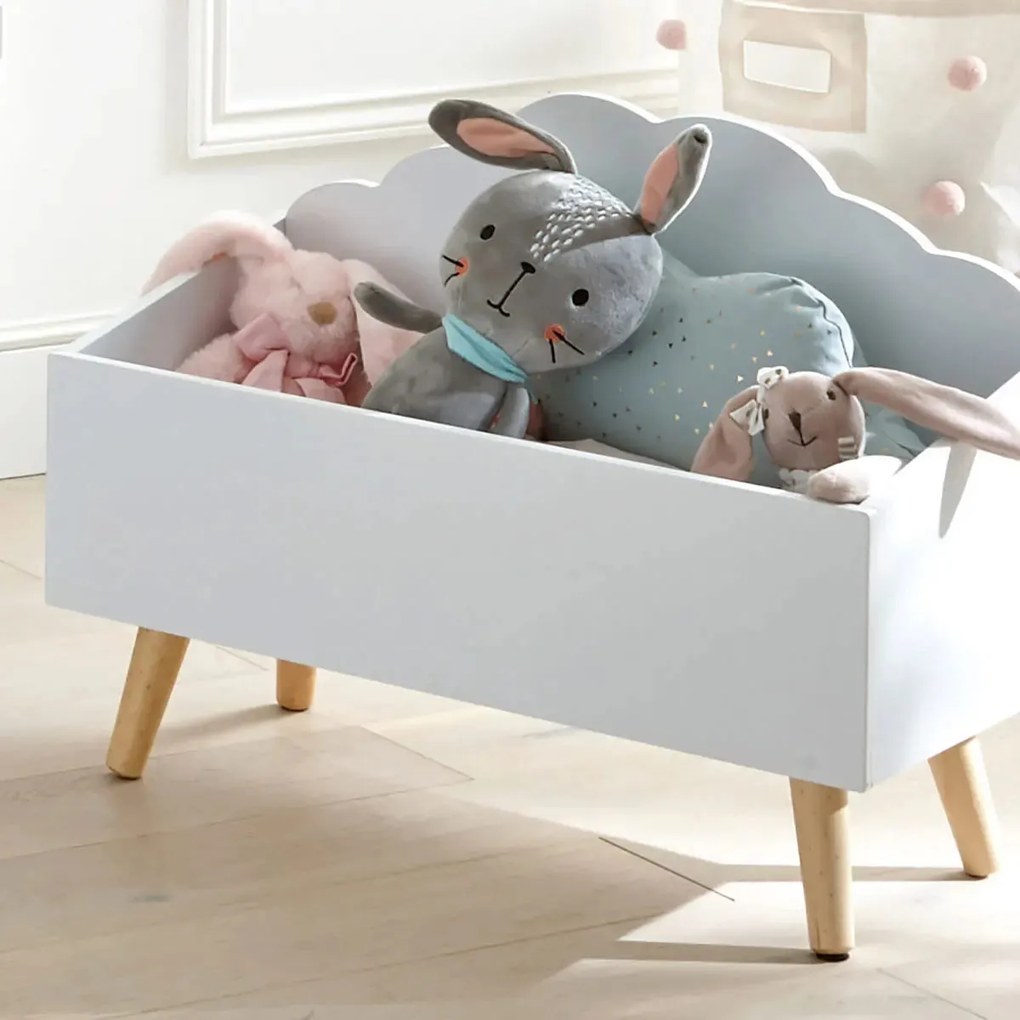 Детски скрин за съхранение atmosphera Cloud MDF - Бял