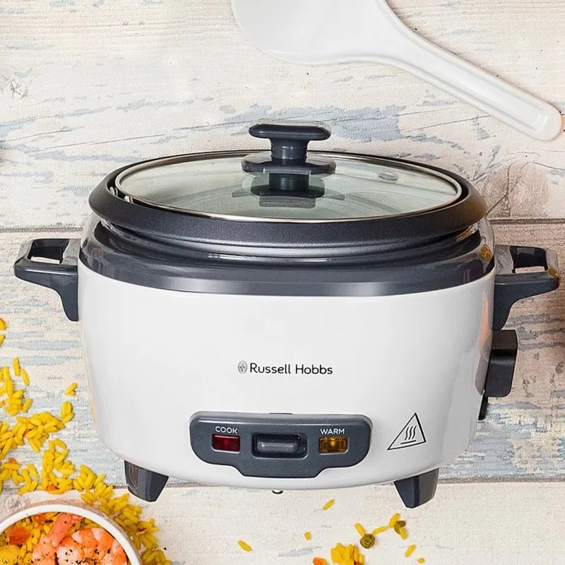 Оризоварка Russell Hobbs Cook@Home 27040-56, 3.3 л, Компактен размер, Поддържане на топлина, Сив