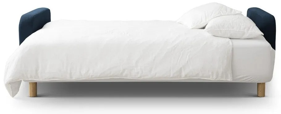 Тъмносин разтегателен диван с място за съхранение 231 cm Elen – Micadoni