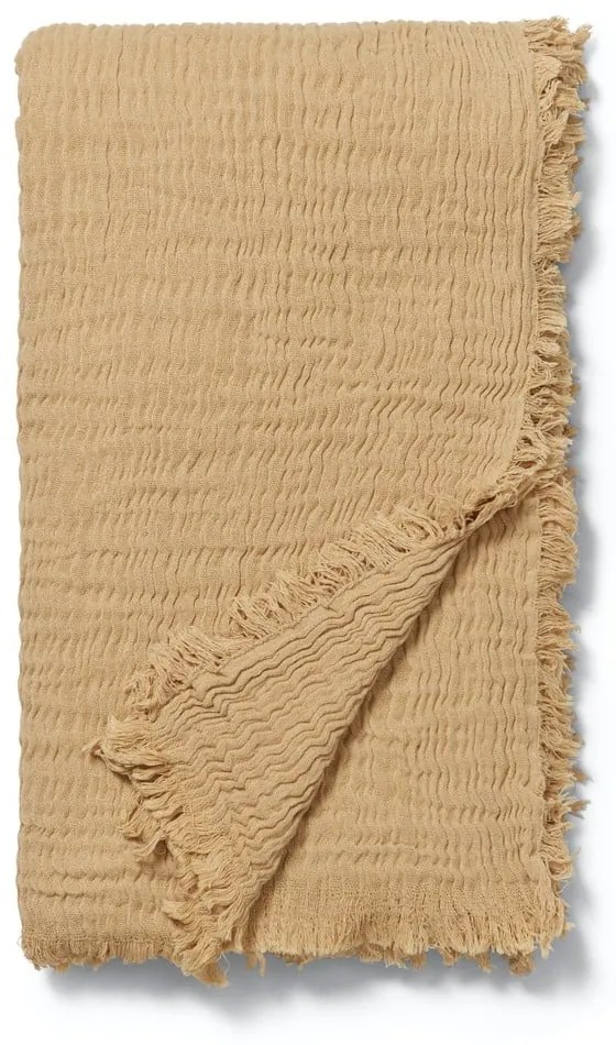 Бежова покривка за двойно легло 240x260 cm Reloved - JUNA