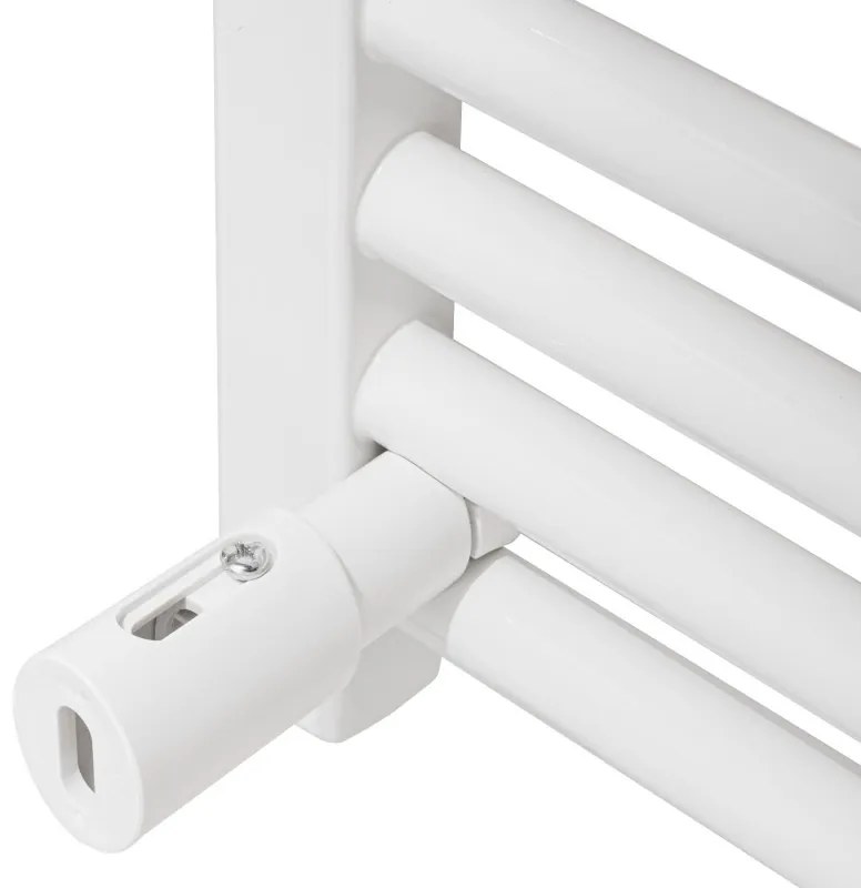 Лира за баня Adler AD 7824, 600W, 13 нагревателни ленти, LED контролер панел, Енергоспестяващ режим, IP24, Бял