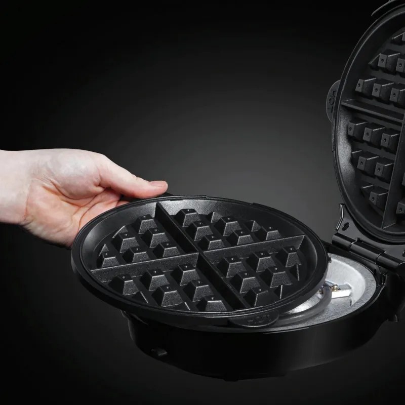 Преоценено: Гофретник 3в1 Russell Hobbs Fiesta 24620-56, 900w, Незалепващи плочи, Самозаключващ се капак, Бордо/черен