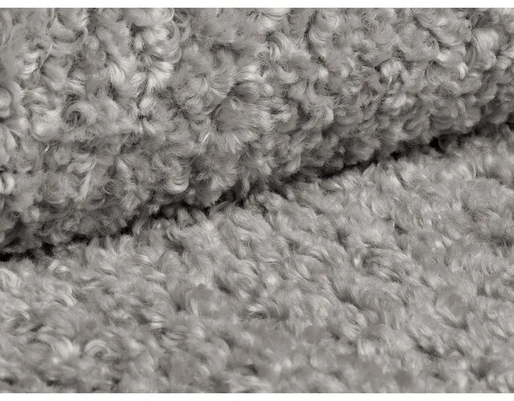 Светлосив модул за диван от букле (десен ъгъл) Bellis – Micadoni Home