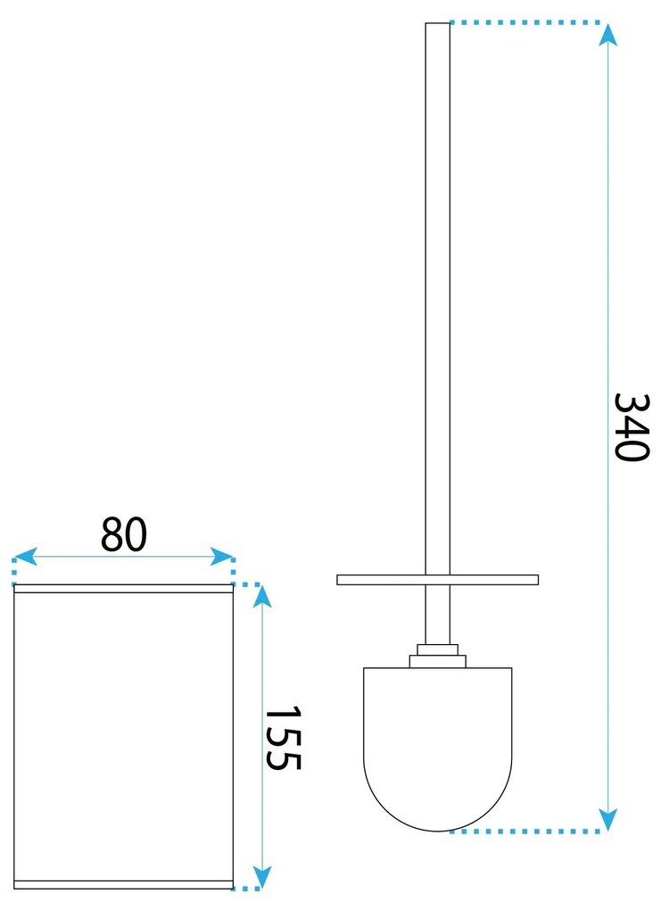 Четки за тоалетна B110 BRUSH COPPER