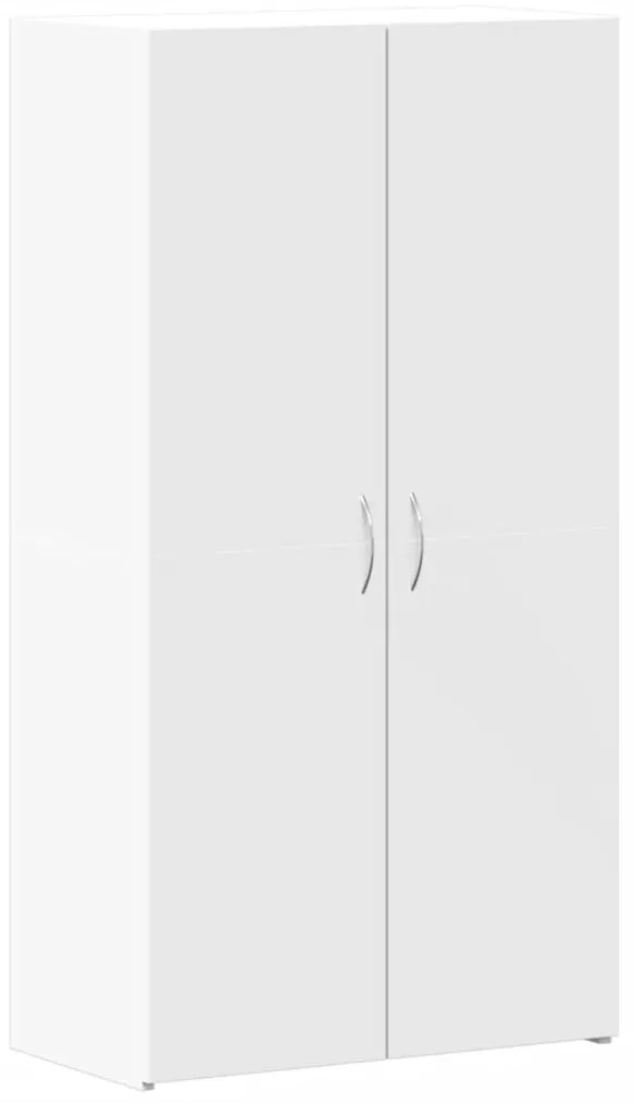 840772 vidaXL Шкаф за документи, бял, 60x32x115 см, инженерно дърво