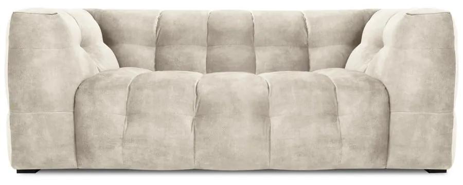 Бежов кадифен диван , 208 см Vesta - Windsor &amp; Co Sofas