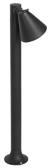 Модерен външен стълб черен 60 см IP44 Регулируем - Ciara