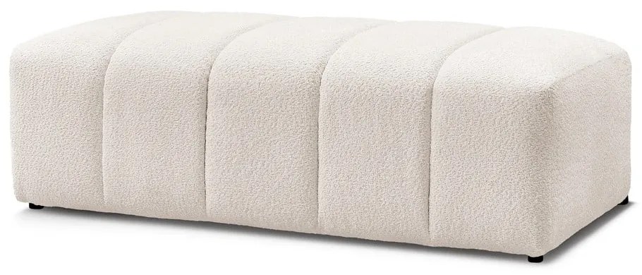 Бяла табуретка от прежда с примки от букле Annecy – Bobochic Paris