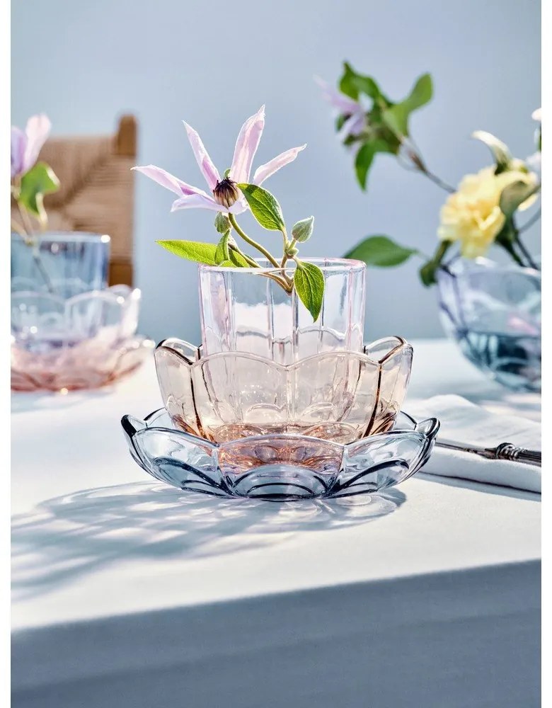 Светлосини десертни стъклени чинии в комплект от 2 бр. ø 16 см Lily - Holmegaard