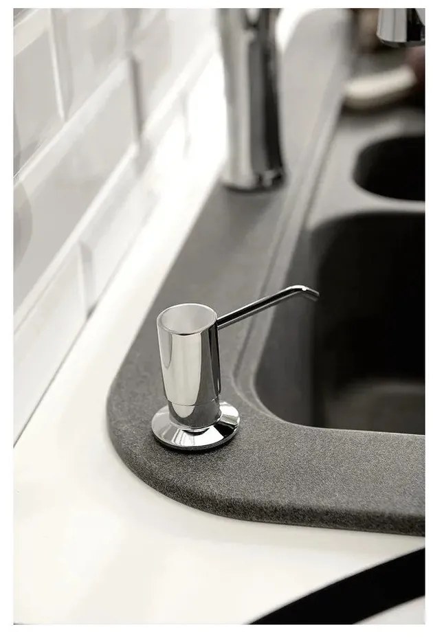 Пластмасов дозатор за сапун за вграждане в златист цвят 350 ml – Sapho