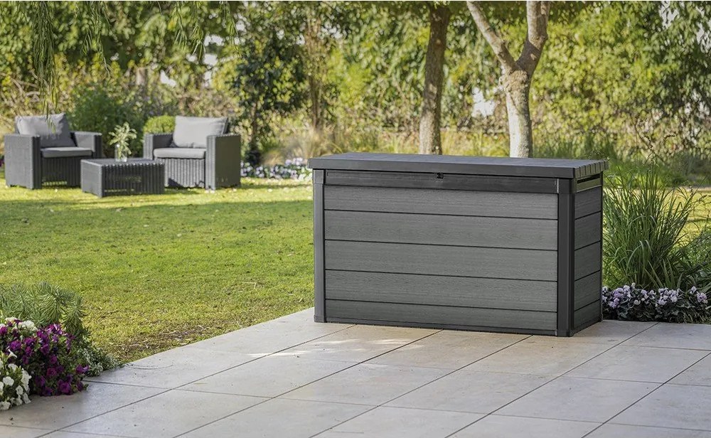 Сива градинска кутия за съхранение Cortina – Keter